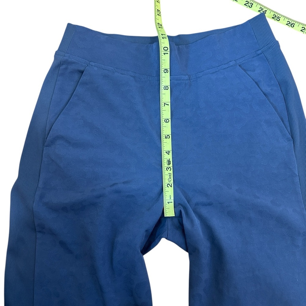 Athleta Brooklyn Textured Ankle Pants Blue size 2- also selling matching jacket - Picture 6 of 8